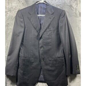 Edifice Mens Blazer Loro Piana Fabric 44 Gray Wool Jacket Four Seasons Classy